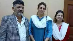 ಡಿಕೆಶಿ ಎದುರು ಕಣ್ಣೀರು ಹಾಕಿದ ಸಿ ಪಿ ವೈ ಪುತ್ರಿ ನಿಶಾ ಯೋಗೇಶ್ವರ್!