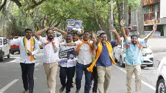 ಅಧಿಕಾರಿ ಆತ್ಯಹತ್ಯೆ ಪ್ರಕರಣ| ಸಚಿವ ನಾಗೇಂದ್ರ ರಾಜೀನಾಮೆಗೆ ಆಗ್ರಹಿಸಿ ಬಿಜೆಪಿಯಿಂದ ಸಿಎಂ ನಿವಾಸಕ್ಕೆ ಮುತ್ತಿಗೆ ಯತ್ನ