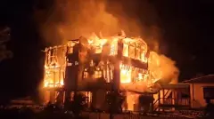 ಪಶ್ವಿಮ ಬಂಗಾಳ: ಹಾಲಾಂಗ್ ಬಂಗಲೆಯಲ್ಲಿ ಬೆಂಕಿ ಅವಘಡ