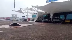 ಭಾರಿ ಮಳೆ: ರಾಜ್‌ಕೋಟ್ ವಿಮಾನ ನಿಲ್ದಾಣದ ಚಾವಣಿ ಕುಸಿತ