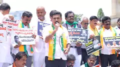 ಸಿಎಂ ರಾಜೀನಾಮೆಗೆ ಆಗ್ರಹಿಸಿ ಬಿಜೆಪಿ-ಜೆಡಿಎಸ್ ಪ್ರತಿಭಟನೆ