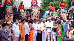 ದಸರಾ ಗಜಪಯಣಕ್ಕೆ ಚಾಲನೆ | ಅಭಿಮನ್ಯು ನೇತೃತ್ವದ ಗಜಪಡೆಗೆ ಪುಷ್ಪಾರ್ಚನೆ