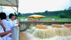 ಎತ್ತಿನಹೊಳೆ ಯೋಜನೆ | ಪ್ರಾಯೋಗಿಕ ಪರೀಕ್ಷೆ ವೀಕ್ಷಿಸಿದ ಜಲ ಸಂಪನ್ಮೂಲ ಸಚಿವ ಡಿ ಕೆ ಶಿವಕುಮಾರ್