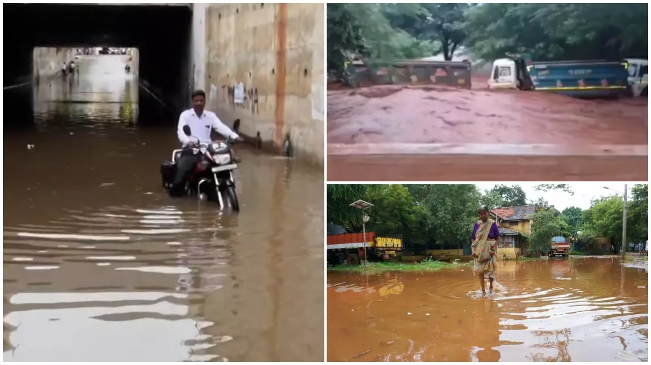 Bengaluru Rain| ಬೆಂಗಳೂರಿನಲ್ಲಿ ವರುಣಾರ್ಭಟಕ್ಕೆ ಜನಜೀವನ ಅಸ್ತವ್ಯಸ್ತ,  ಹಲವೆಡೆ ಜಲದಿಗ್ಬಂಧನ