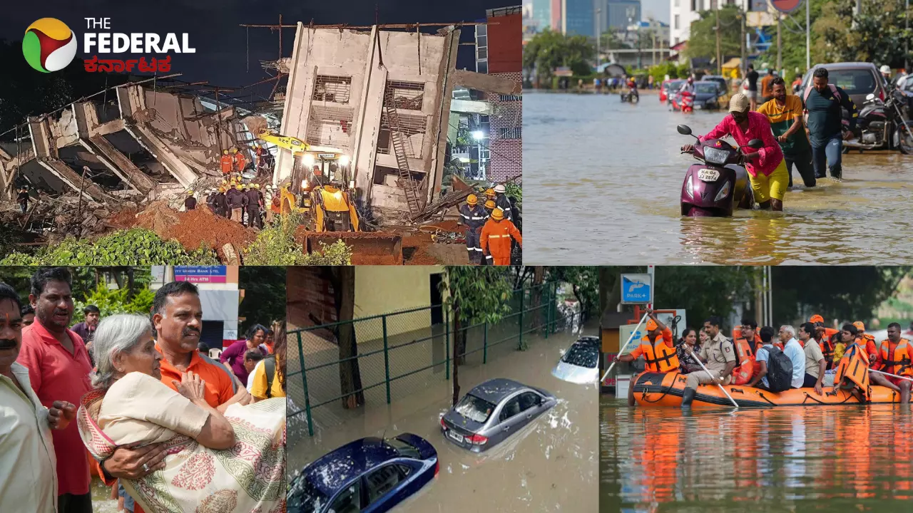 Bangalore Rains | ಭಾರೀ ಮಳೆ: ಪ್ರವಾಹ, ಕಟ್ಟಡ ಕುಸಿತ, ಪ್ರತಿಪಕ್ಷ ವಾಗ್ದಾಳಿ