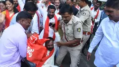 ಪ್ರತ್ಯೇಕ ರಾಜ್ಯ ಬೇಡಿಕೆ | ಕಲಬುರಗಿಯಲ್ಲಿ ಕೆಂಪು ಬಾವುಟ ಹಾರಿಸಲು ಯತ್ನ; ಪ್ರತಿಭಟನಾಕಾರರ ಬಂಧನ