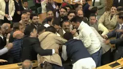 J-K Assembly : ಜಮ್ಮು ಕಾಶ್ಮೀರ ವಿಧಾನ ಸಭೆ ಕಲಾಪದಲ್ಲಿ ಮಾರಾಮಾರಿ; ಹೊಡೆದಾಡಿಕೊಂಡ ಸದಸ್ಯರು