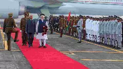 Mauritius Visit: ಪ್ರಧಾನಿ ಮೋದಿ ಮಾರಿಷಸ್ ಪ್ರವಾಸ ಆರಂಭ: 200 ಗಣ್ಯರಿಂದ ಅದ್ಧೂರಿ ಸ್ವಾಗತ