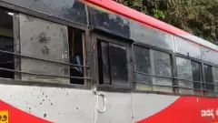 ಮಹಾರಾಷ್ಟ್ರದಲ್ಲಿ ಕೆಎಸ್​ಆರ್​​ಟಿಸಿ ಬಸ್ ಮೇಲೆ ಮತ್ತೆ ಕಲ್ಲುತೂರಾಟ