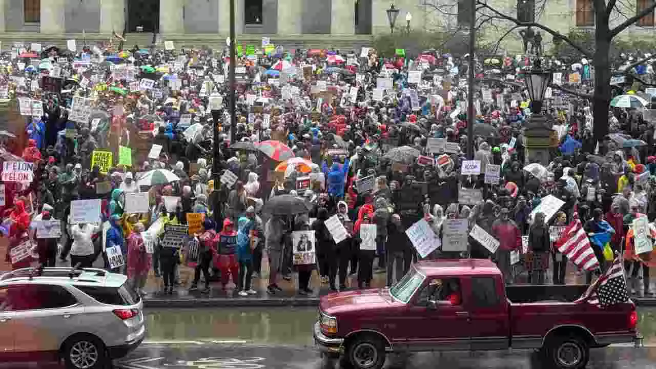 Massive Protests Erupt Across US Against Trump and Elon Musk’s Policies
