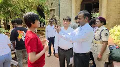 ಸಿಇಟಿ ಕೇಂದ್ರಕ್ಕೆ ಕೆಇಎ ಕಾರ್ಯನಿರ್ವಾಹಕ ನಿರ್ದೇಶಕರ ಭೇಟಿ: ಕ್ಯೂಆರ್ ಕೋಡ್ ವ್ಯವಸ್ಥೆ ಪರಿಶೀಲನೆ