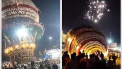 ಬಪ್ಪನಾಡು ದುರ್ಗಾಪರಮೇಶ್ವರಿ ರಥೋತ್ಸವ ವೇಳೆ ಮುರಿದು ಬಿದ್ದ ತೇರು!