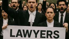 ನಾಲ್ವರು ನ್ಯಾಯಮೂರ್ತಿಗಳ ವರ್ಗಾವಣೆಗೆ ವಿರೋಧಿಸಿ ವಕೀಲರ ಪ್ರತಿಭಟನೆ