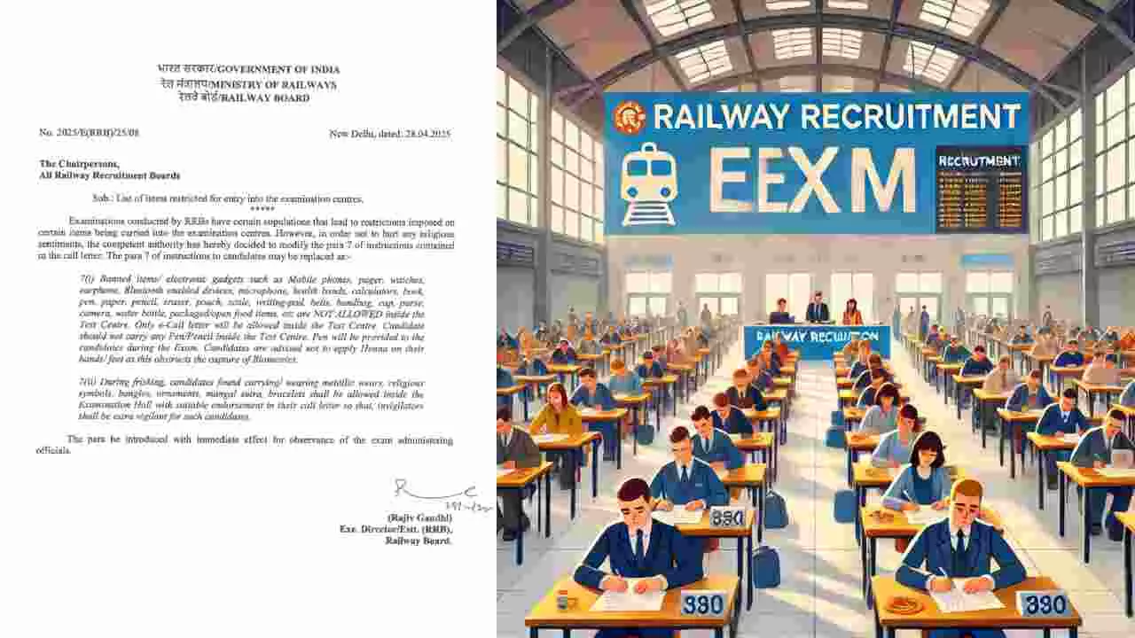 Mangalsutra, permission for janivara; Revision of Railway Recruitment Examination Rules