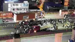 ಬೆಂಗಳೂರಿನ ಹೆಬ್ಬಾಳ ಫ್ಲೈಓವರ್‌ ಮೇಲೆ ಭೀಕರ ಸರಣಿ ಅಪಘಾತ: ಲಾರಿ ಚಾಲಕ ಸಾವು