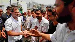 Rahul meets victims of Pak shelling in Poonch, says damage is big tragedy