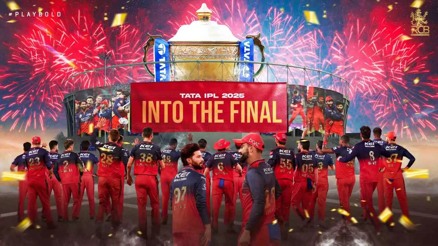 IPL 2025: ಆರ್ಸಿಬಿ ಫೈನಲ್ ಪ್ರವೇಶಕ್ಕೆ ಅಭಿಮಾನಿಗಳ ಸಂಭ್ರಮ; ಗೆದ್ದರೆ ಉಚಿತ ಚಾಟ್ಸ್, ಹೋಳಿಗೆ ಊಟ, ಆಟೋ ಸೇವೆ! IPL 2025: ಆರ್ಸಿಬಿ ಫೈನಲ್ ಪ್ರವೇಶಕ್ಕೆ ಅಭಿಮಾನಿಗಳ ಸಂಭ್ರಮ; ಗೆದ್ದರೆ ಉಚಿತ ಚಾಟ್ಸ್, ಹೋಳಿಗೆ ಊಟ, ಆಟೋ ಸೇವೆ!