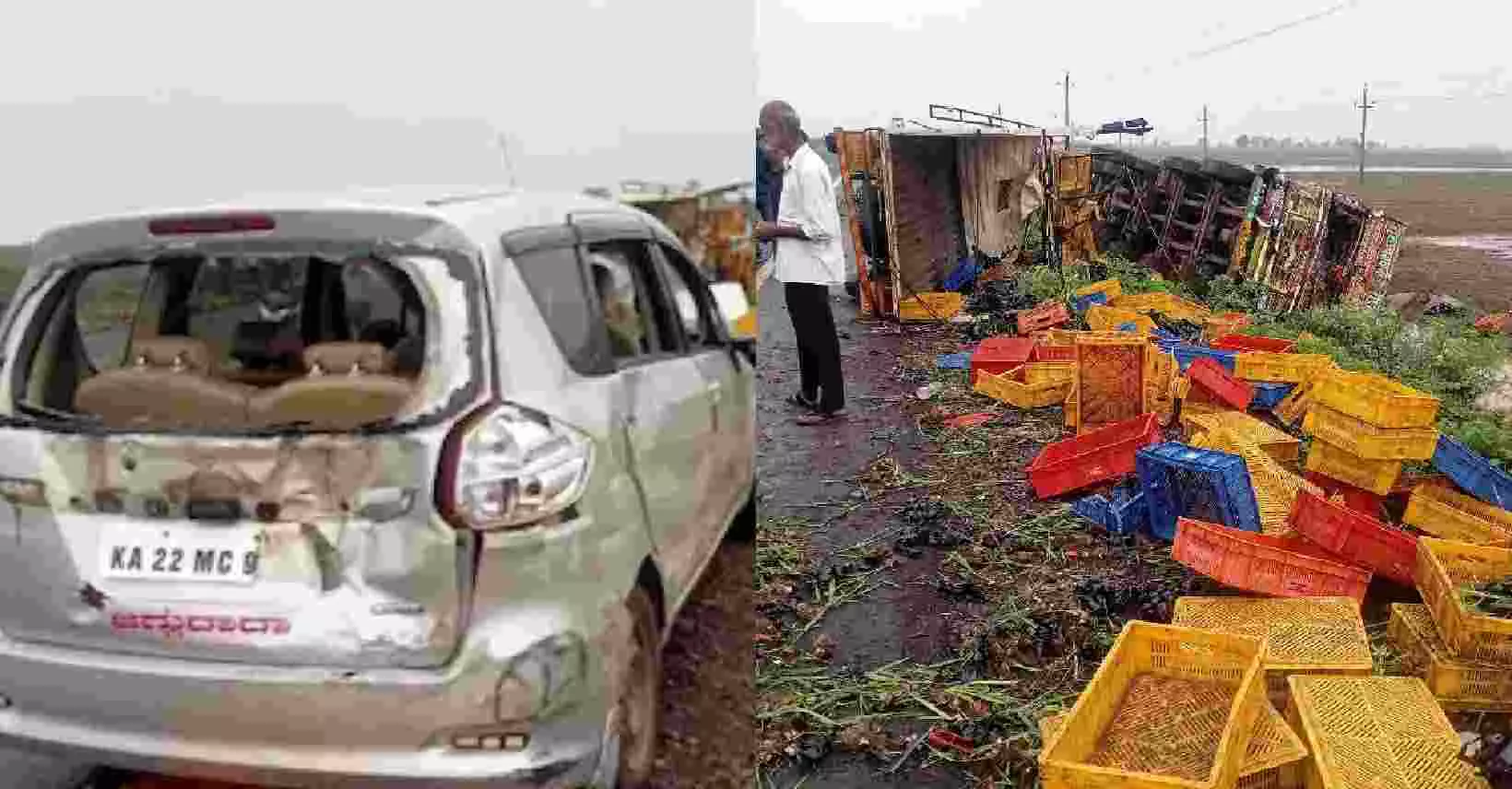 ಚಿಕ್ಕೋಡಿಯಲ್ಲಿ ಸರಣಿ ಅಅಪಘಾತ : ಮೂವರ ದುರ್ಮರಣ ಚಿಕ್ಕೋಡಿಯಲ್ಲಿ ಸರಣಿ ಅಅಪಘಾತ : ಮೂವರ ದುರ್ಮರಣ