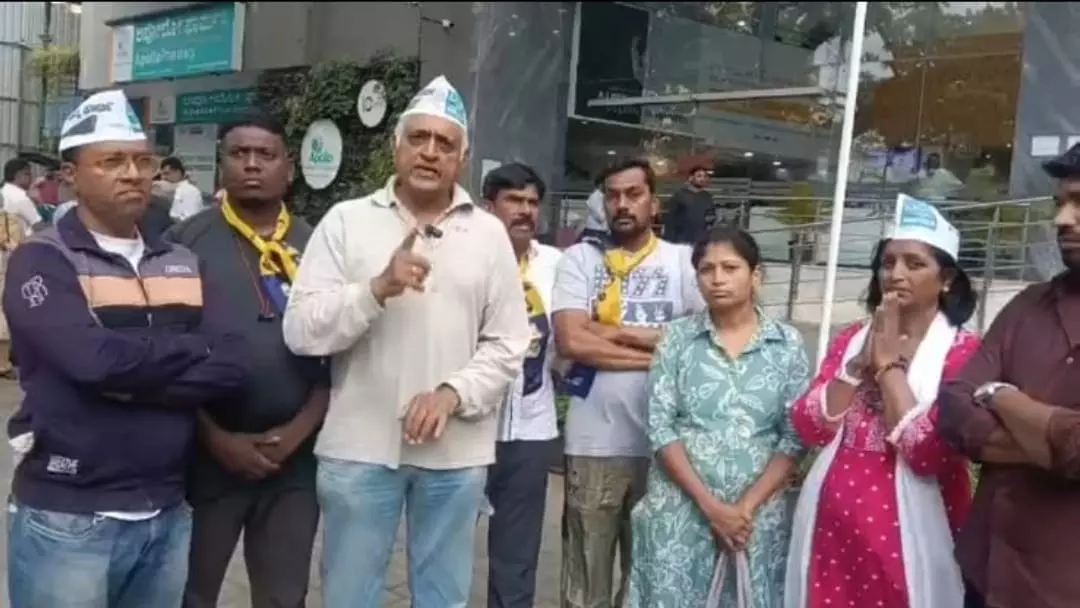 ಮರದ ಕೊಂಬೆ ಬಿದ್ದು ಯುವಕ ಗಾಯ: ಬಿಬಿಎಂಪಿ ಅಧಿಕಾರಿಗಳ ಅಮಾನತಿಗೆ ಆಮ್ ಆದ್ಮಿ ಪಕ್ಷದ ಆಗ್ರಹ ಮರದ ಕೊಂಬೆ ಬಿದ್ದು ಯುವಕ ಗಾಯ: ಬಿಬಿಎಂಪಿ ಅಧಿಕಾರಿಗಳ ಅಮಾನತಿಗೆ ಆಮ್ ಆದ್ಮಿ ಪಕ್ಷದ ಆಗ್ರಹ