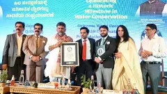 ಬಿಡಬ್ಲ್ಯೂಎಸ್ಎಸ್ ಬಿಯ ಗಿನ್ನಿಸ್ ದಾಖಲೆ ಪ್ರಮಾಣಪತ್ರ ಸ್ವೀಕರಿಸಿದ ಡಿ.ಕೆ.ಶಿವಕುಮಾರ್