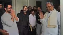 Chief Minister Siddaramaiah, Aamir Khans surprise visit: Friendly moments at Rashtrapati Bhavan!
