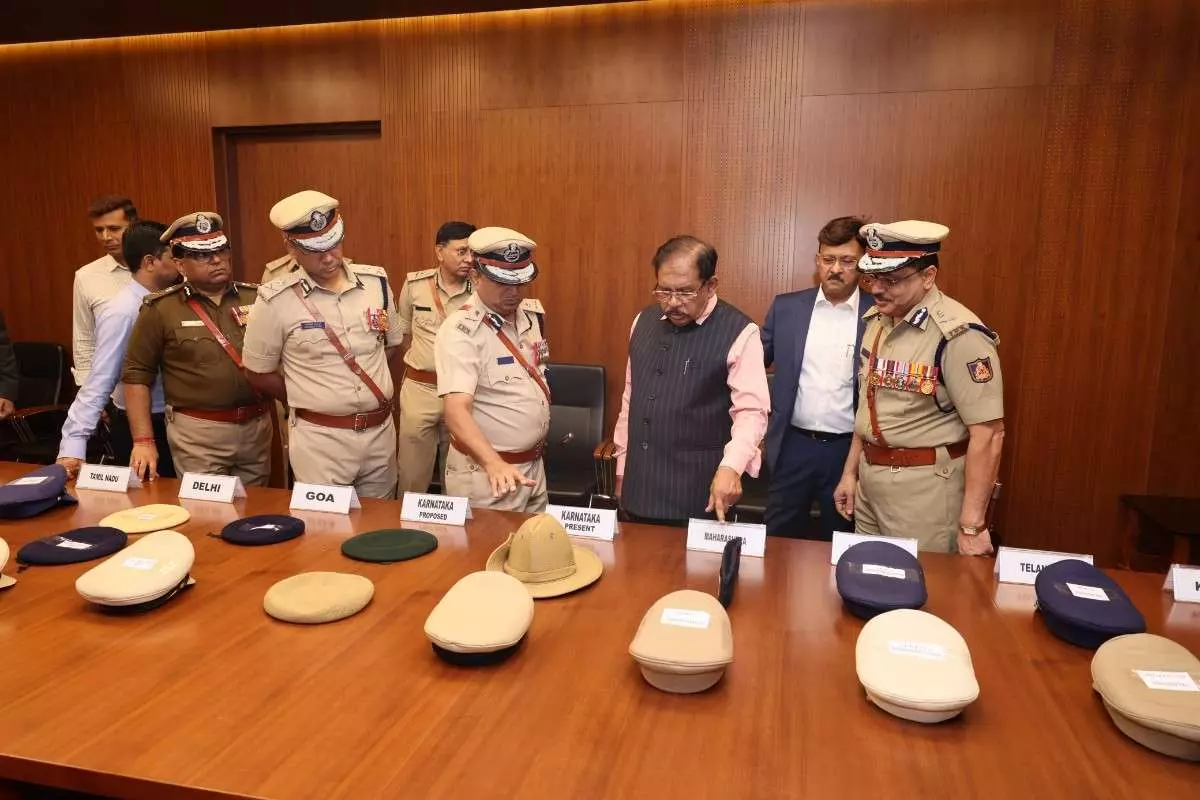 Police cap change, decision taken after discussion with CM: Dr. G. Parameshwar Police cap change, decision taken after discussion with CM: Dr. G. Parameshwar