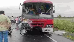 ಅಥಣಿಯಲ್ಲಿ ಭೀಕರ ಅಪಘಾತ; ಕಾರು-ಬಸ್‌ ಡಿಕ್ಕಿ, ಮೂವರ ದುರ್ಮರಣ