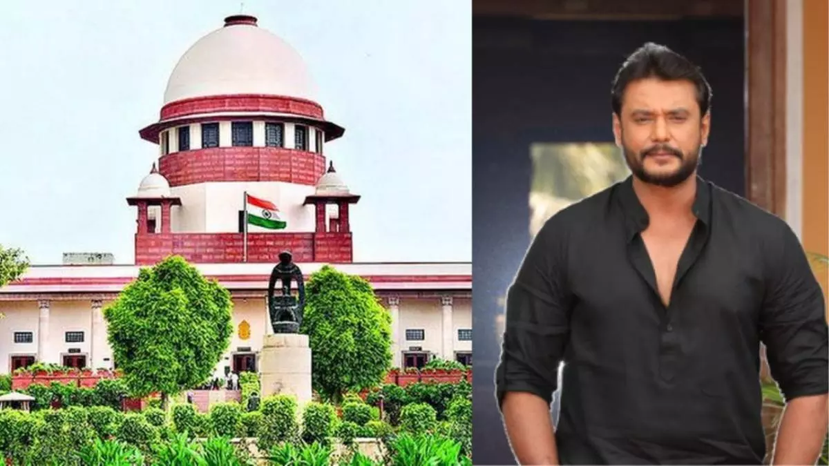ರೇಣುಕಾಸ್ವಾಮಿ ಕೊಲೆ ಪ್ರಕರಣ: ದರ್ಶನ್ ಜಾಮೀನು ನೀಡಿದ ಹೈಕೋರ್ಟ್ ಆದೇಶಕ್ಕೆ ಸುಪ್ರೀಂ ಆಕ್ಷೇಪ ರೇಣುಕಾಸ್ವಾಮಿ ಕೊಲೆ ಪ್ರಕರಣ: ದರ್ಶನ್ ಜಾಮೀನು ನೀಡಿದ ಹೈಕೋರ್ಟ್ ಆದೇಶಕ್ಕೆ ಸುಪ್ರೀಂ ಆಕ್ಷೇಪ