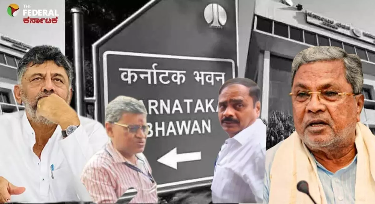 A scuffle broke out between the CM and DCM Munisu and the officers on special duty at Delhi Karnataka Bhavan.
