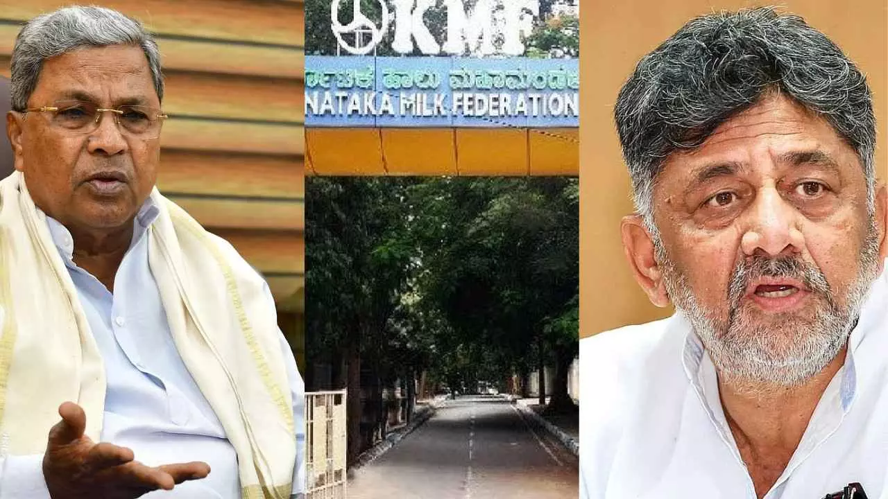 ಕೆಎಂಎಫ್ ಗೆ ಸಿಎಂ ಎಂಟ್ರಿ | ಸಿದ್ದರಾಮಯ್ಯ-ಡಿಕೆಶಿ ಬಲಾಬಲ ಪ್ರದರ್ಶನಕ್ಕೆ ಮತ್ತೊಂದು ವೇದಿಕೆ ಸಜ್ಜು ಕೆಎಂಎಫ್ ಗೆ ಸಿಎಂ ಎಂಟ್ರಿ | ಸಿದ್ದರಾಮಯ್ಯ-ಡಿಕೆಶಿ ಬಲಾಬಲ ಪ್ರದರ್ಶನಕ್ಕೆ ಮತ್ತೊಂದು ವೇದಿಕೆ ಸಜ್ಜು
