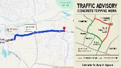 ವೈಟ್ ಟಾಪಿಂಗ್ ಕಾಮಗಾರಿ, ಪಣತ್ತೂರು-ಬಳಗೆರೆ ರಸ್ತೆ 5 ದಿನ ಬಂದ್