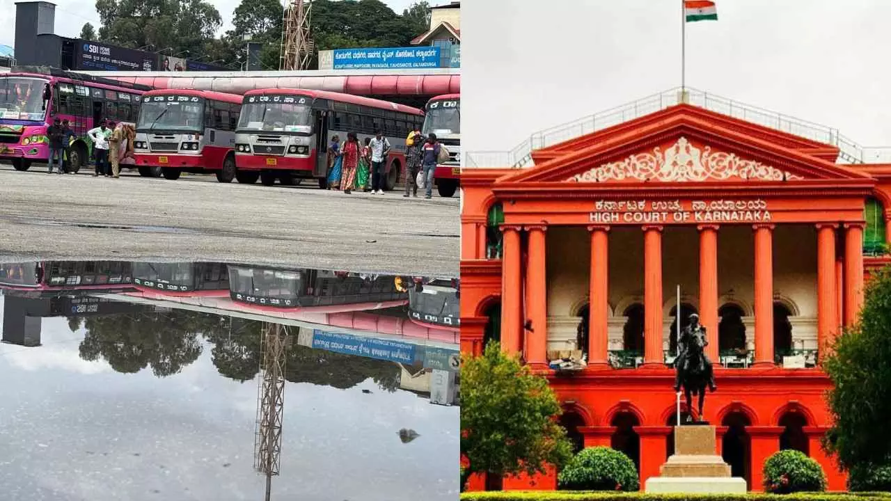 KSRTC-BMTC Bus Strike | ತಡೆಯಾಜ್ಞೆ ವಿಸ್ತರಿಸಿದ ಹೈಕೋರ್ಟ್; ಮುಷ್ಕರ ಮುಂದುವರಿಸಿದರೆ ಬಂಧನ ಆದೇಶದ ಎಚ್ಚರಿಕೆ KSRTC-BMTC Bus Strike | ತಡೆಯಾಜ್ಞೆ ವಿಸ್ತರಿಸಿದ ಹೈಕೋರ್ಟ್; ಮುಷ್ಕರ ಮುಂದುವರಿಸಿದರೆ ಬಂಧನ ಆದೇಶದ ಎಚ್ಚರಿಕೆ