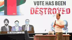 ಕಾಂಗ್ರೆಸ್‌ನ ಮತಗಳ್ಳತನ ಆರೋಪಕ್ಕೆ ಚುನಾವಣಾ ಆಯೋಗ ತಿರುಗೇಟು: ಹೈಕೋರ್ಟ್​ಗೆ ಹೋಗುವಂತೆ ಸವಾಲು