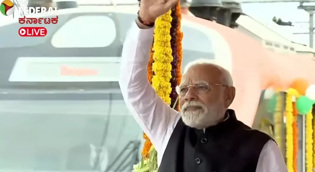 ಬೆಂಗಳೂರು-ಬೆಳಗಾವಿ ರೈಲಿಗೆ ಮೋದಿ ಚಾಲನೆ | ರಾಜ್ಯದಿಂದ ಸಂಚರಿಸುತ್ತಿವೆ ಒಟ್ಟು 11 ವಂದೇ ಭಾರತ್‌ ರೈಲುಗಳು