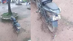 ಧರ್ಮಸ್ಥಳದಲ್ಲಿ ಮೂರು ವರ್ಷಗಳಿಂದ ಅನಾಥವಾಗಿ ಬಿದ್ದಿದೆ ಹಾಸನ ನೋಂದಣಿಯ ಬೈಕ್