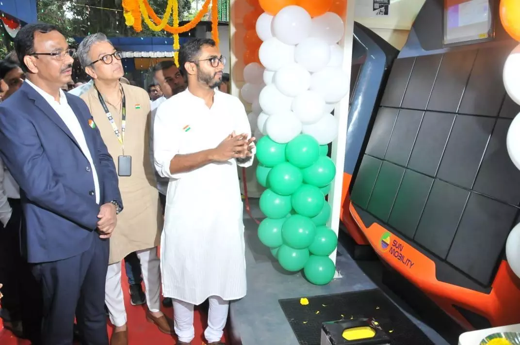 Battery exchange center inaugurated at BESCOM corporate office