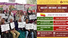 ಬೆಂಗಳೂರು ಸುರಂಗ ಮಾರ್ಗ ಯೋಜನೆಗೆ ವಿರೋಧ: ಪರಿಸರವಾದಿಗಳು, ನಾಗರಿಕರಿಂದ ಪ್ರತಿಭಟನೆ