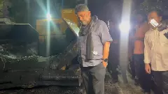 DyCM D.K. Shivakumar’s Midnight City Rounds: Inspects Road Repair Works