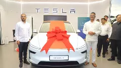 ಭಾರತದ ರಸ್ತೆಗಿಳಿದ ಮೊದಲ ಟೆಸ್ಲಾ ಮಾಡೆಲ್ Y: ಸಚಿವ ಪ್ರತಾಪ್ ಸರ್ನಾಯಕ್ ಮೊದಲ ಮಾಲೀಕ