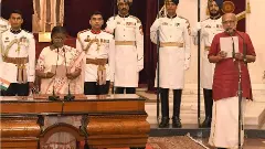 ಭಾರತದ 15ನೇ ಉಪರಾಷ್ಟ್ರಪತಿಯಾಗಿ ಸಿ.ಪಿ. ರಾಧಾಕೃಷ್ಣನ್ ಪ್ರಮಾಣ ವಚನ ಸ್ವೀಕಾರ