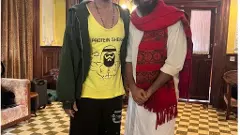 ಹೈವಾನ್ ಸಿನಿಮಾ ಸೆಟ್‌ನಲ್ಲಿ  ಅಕ್ಷಯ್‌ ಕುಮಾರ್‌ರನ್ನು ಭೇಟಿ ಮಾಡಿದ ರಾಜ್ ಬಿ ಶೆಟ್ಟಿ