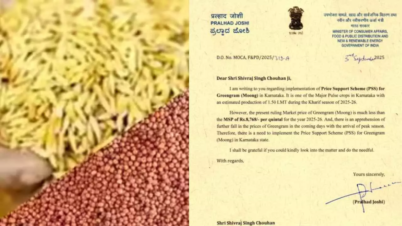ಕರ್ನಾಟಕದ ರೈತರಿಗೆ ನವರಾತ್ರಿ ಕೊಡುಗೆ: 5 ಧಾನ್ಯಗಳ ಬೆಂಬಲ ಬೆಲೆ ಖರೀದಿಗೆ ಅನುಮತಿ ಕರ್ನಾಟಕದ ರೈತರಿಗೆ ನವರಾತ್ರಿ ಕೊಡುಗೆ: 5 ಧಾನ್ಯಗಳ ಬೆಂಬಲ ಬೆಲೆ ಖರೀದಿಗೆ ಅನುಮತಿ