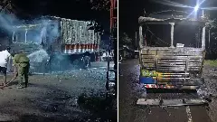 ಐನಾಪುರದಲ್ಲಿ ಗೋಮಾಂಸ ಸಾಗಾಟ ಶಂಕೆ: ಲಾರಿಗೆ ಬೆಂಕಿ, ಎಂಟು ಮಂದಿ ಬಂಧನ