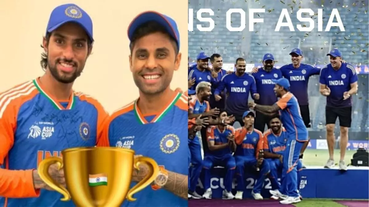 Trophy Drama Aside, Cup is Ours! Team India Celebrates Asia Cup 2025 Win with Emojis