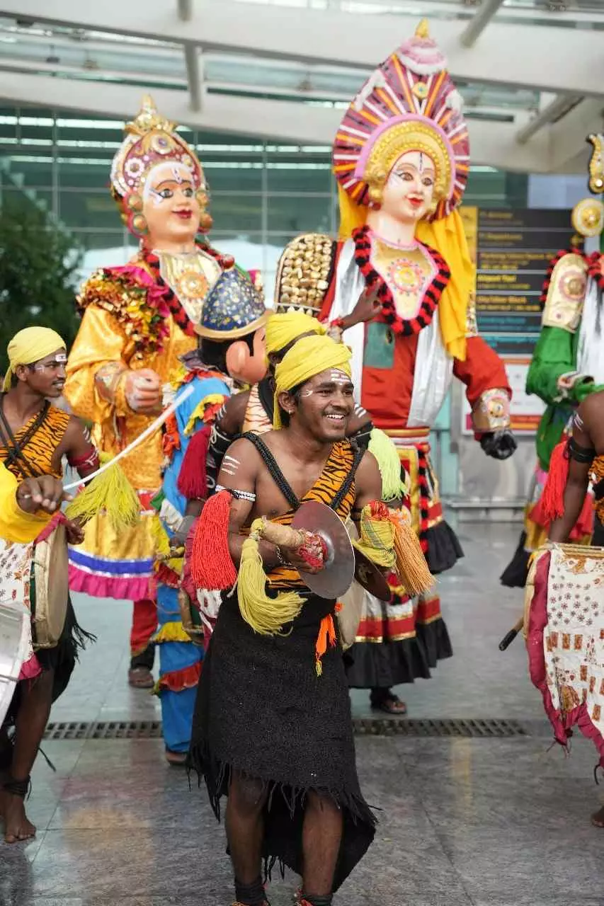 ಕೆಂಪೇಗೌಡ ಅಂತಾರಾಷ್ಟ್ರೀಯ ವಿಮಾನ ನಿಲ್ದಾಣದಲ್ಲಿ ನಾಡಹಬ್ಬ ದಸರಾ ಸಂಭ್ರಮ