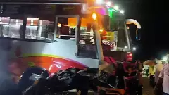 ತುಮಕೂರು ಬಳಿ ಭೀಕರ ಅಪಘಾತ: ಖಾಸಗಿ ಬಸ್-ಕಾರು ಡಿಕ್ಕಿ, ಮೂವರು ಯಾತ್ರಿಕರು ದುರ್ಮರಣ