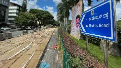 White topping work, citys main road closed for 21 days.. Here are the details