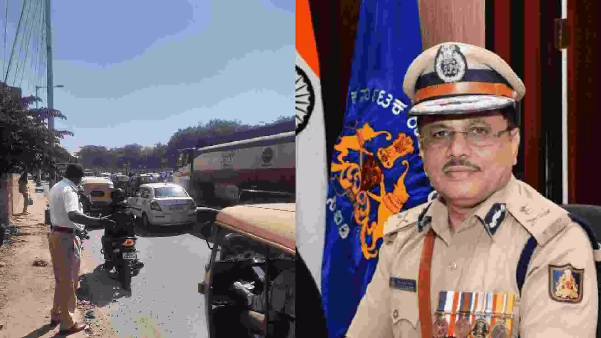 ಬೆಂಗಳೂರಿನ ಹೊರವರ್ತುಲ ರಸ್ತೆ ಟ್ರಾಫಿಕ್ಗೆ ಮುಕ್ತಿ ಹಾಡಲು ಖುದ್ದು ರಸ್ತೆಗಿಳಿದ ಡಿಜಿಪಿ ಬೆಂಗಳೂರಿನ ಹೊರವರ್ತುಲ ರಸ್ತೆ ಟ್ರಾಫಿಕ್ಗೆ ಮುಕ್ತಿ ಹಾಡಲು ಖುದ್ದು ರಸ್ತೆಗಿಳಿದ ಡಿಜಿಪಿ