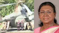 President Draupadi Murmu escapes helicopter landing site collapse