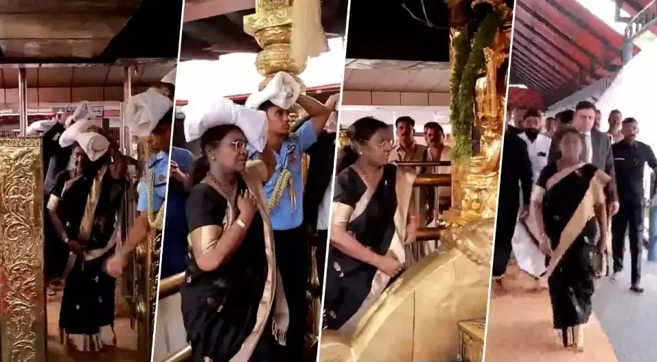 President Draupadi Murmu visited Sabarimala Ayyappaswamy